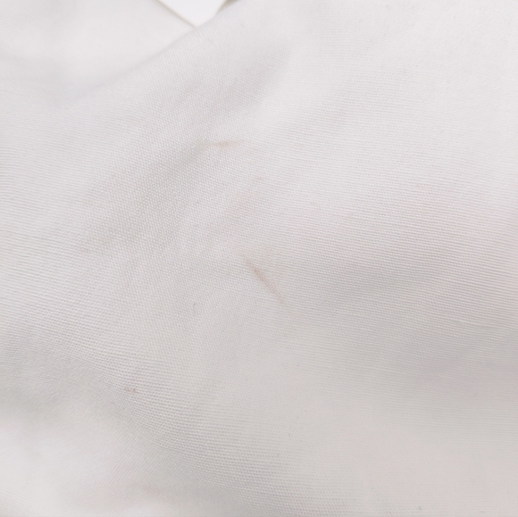 Zara Women's White Linen Blend Dress Size XXL Puff Sleeve Ruched Square Neck NEW - Picture 7 of 13